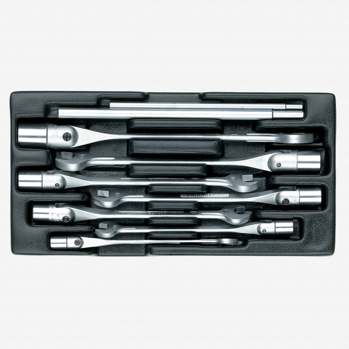 Gedore 1500 ES - 534 Set combination swivel head wrenches in 1/3 ES tool module - GR1813196 - KC Tool