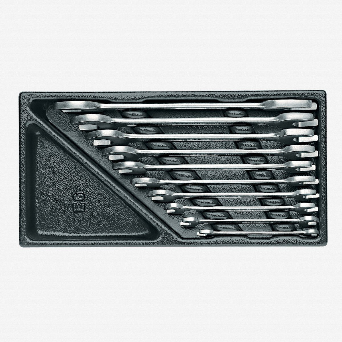 Gedore 1500 ES - 6 Metric Double Open End Wrench Set in 1/3 ES Tool Module, 6 - 27 mm, 10 Pieces - GR6621000 - KC Tool