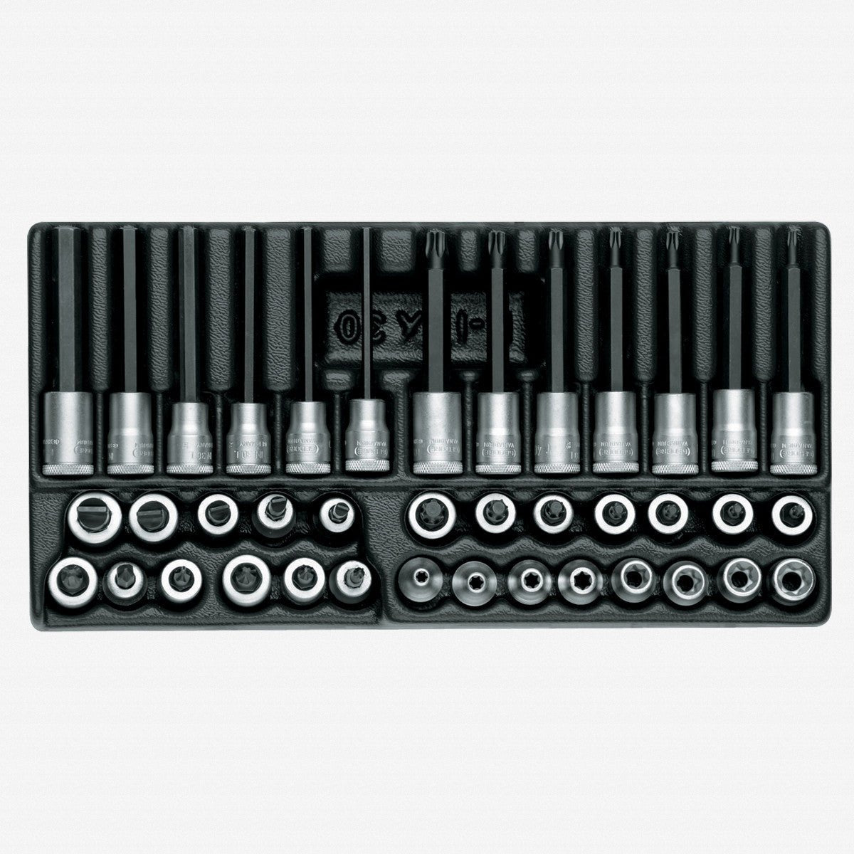 Gedore 1500 ES - ITX 30 3/8" Internal and External Torx Socket Set in 1/3 ES Tool Module, 39 Pieces - GR1640860 - KC Tool