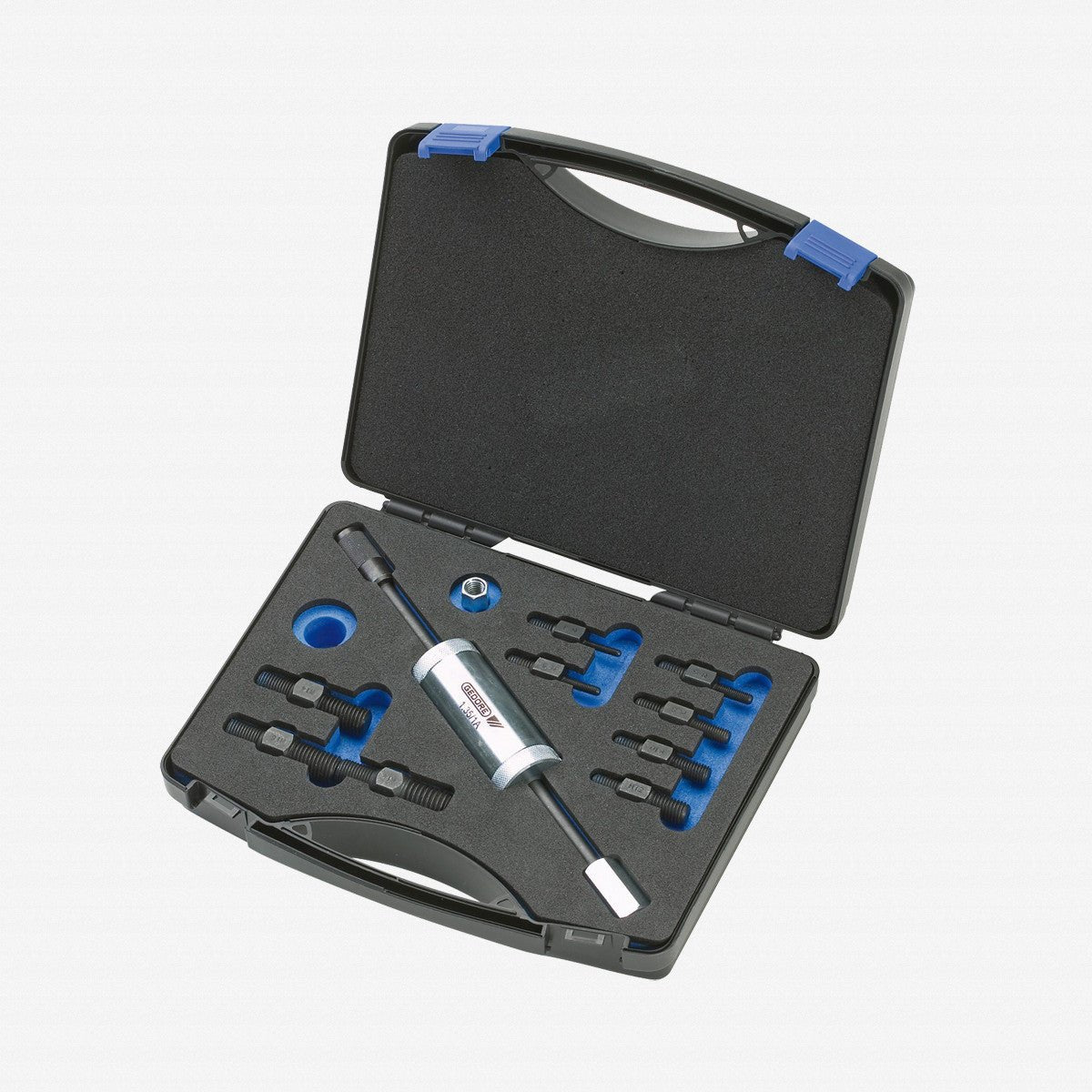 Gedore 1.81/K-12 Set of threaded inserts with slide hammer 700 g, 11 pcs - GR1936557 - KC Tool