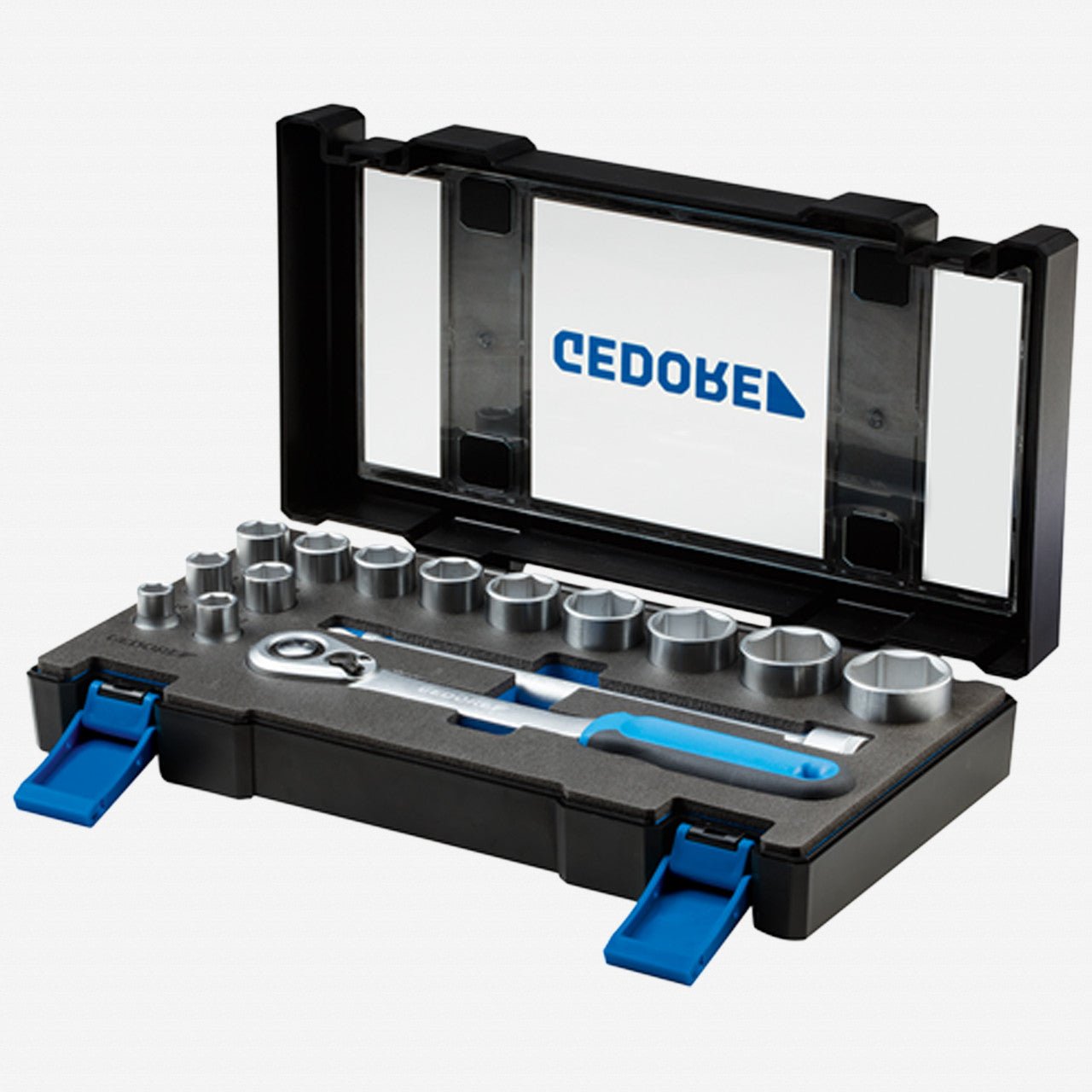 Gedore 19 DMU - 20 Metric Socket Set, 1/2" Drive, 10 - 32 mm, 15 Pieces - GR3014347 - KC Tool