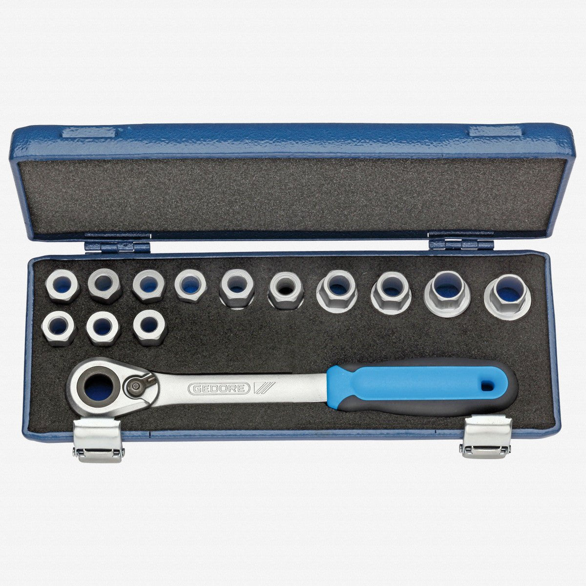 Gedore 19 SKU - 20 Hex Drive Socket Set, 14 pcs - GR2521563 - KC Tool