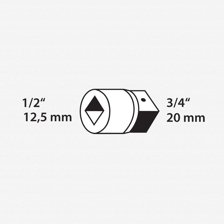 Gedore 1932 Convertor 1/2" to 3/4" - GR6143190 - KC Tool