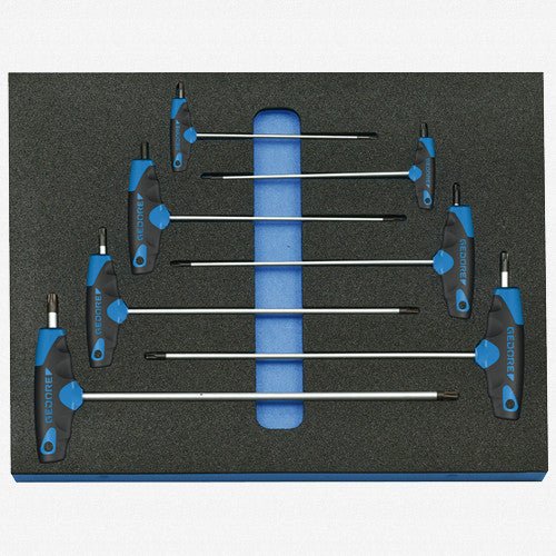 Gedore 2005 CT2 - 43 KTX Torx T - handle Set in 2/4 CT Tool Module, T10 - T40, 7 pieces - GR2016567 - KC Tool
