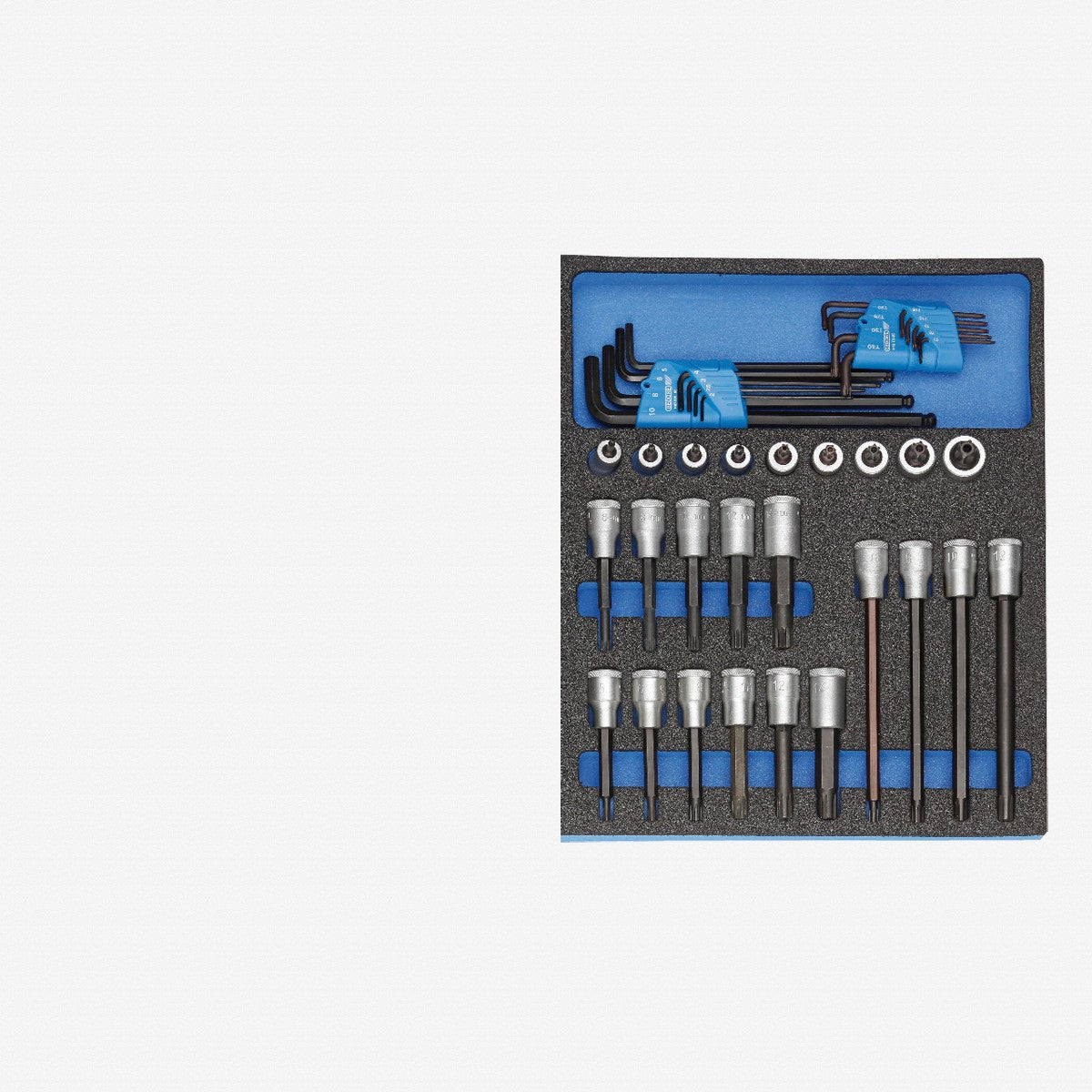 Gedore 2005 CT2-INR Screwdriver bit socket set 1/2" in 2/4 CT tool module, 41 pieces - GR2016281 - KC Tool