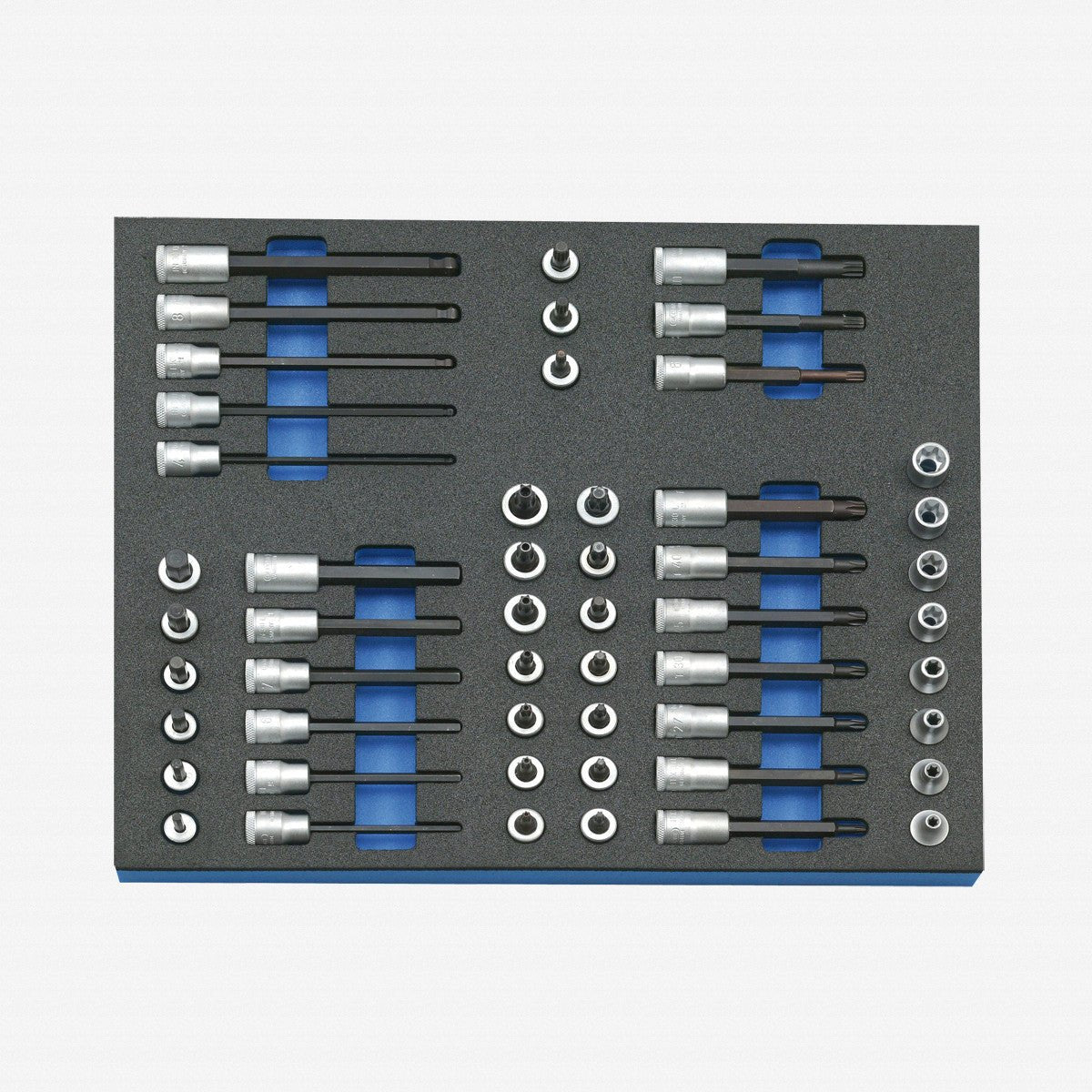 Gedore 2005 CT2 - TX 30 3/8" Bit Socket Set in 2/4 CT Tool Module, 52 pieces - GR2016508 - KC Tool