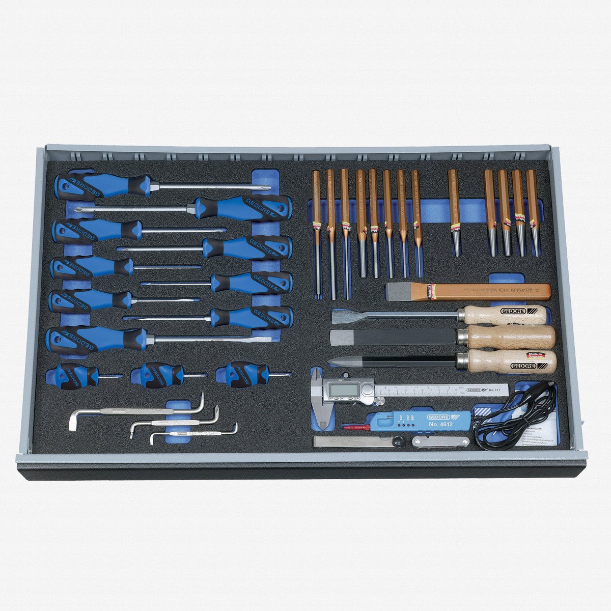 Gedore 2005 CT4-2160-119 Screwdriver and Striking Tool Set in 4/4 CT Tool Module, 37 pieces - GR2016435 - KC Tool