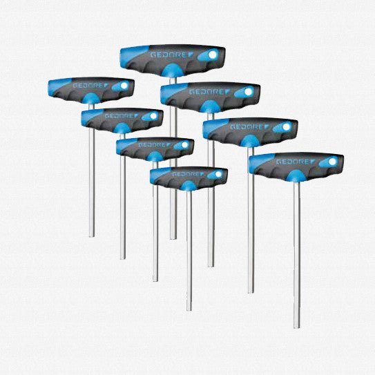 Gedore 2142 T - 008 8 Piece Metric T - Handle Set 2.5 - 10mm - GR3037428 - KC Tool