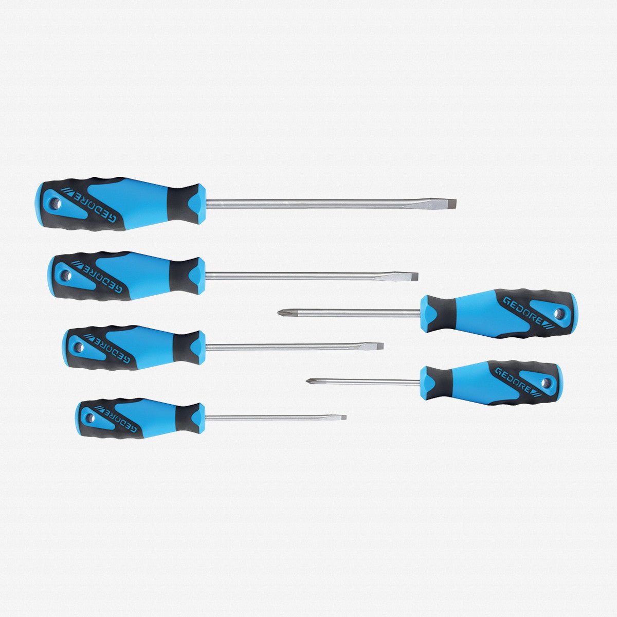 Gedore 2150-2160 PH-06 3C-Screwdriver set 6 pcs IS 4-8 PH 1-2 - GR1482319 - KC Tool