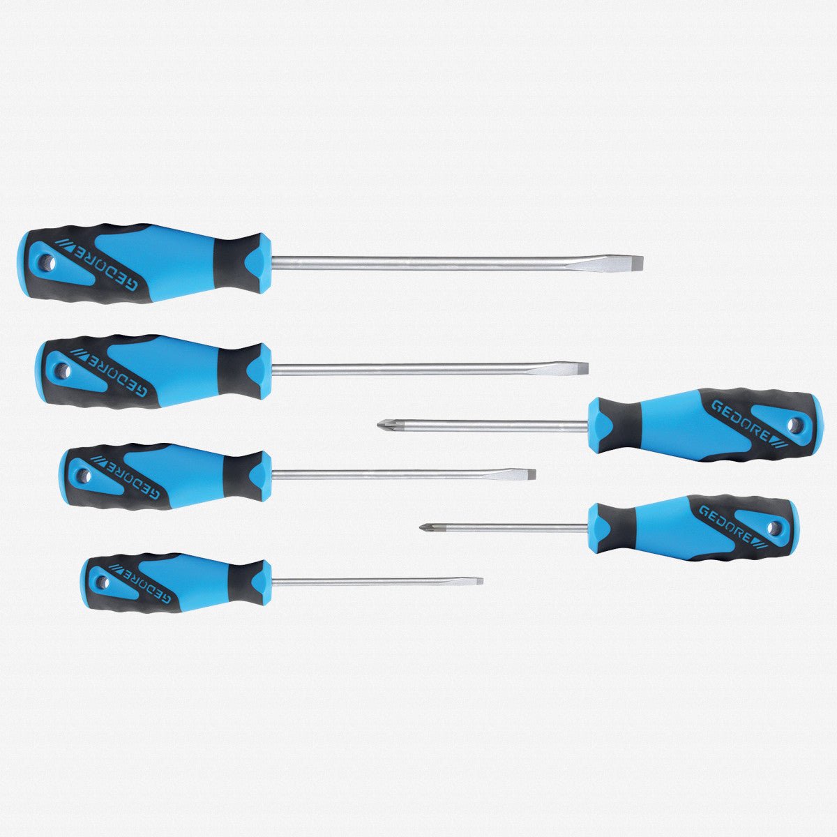 Gedore 2150 - 2160 PZ - 06 3C - Screwdriver set 6 pcs IS 4 - 8 PZ 1 - 2 - GR1482300 - KC Tool