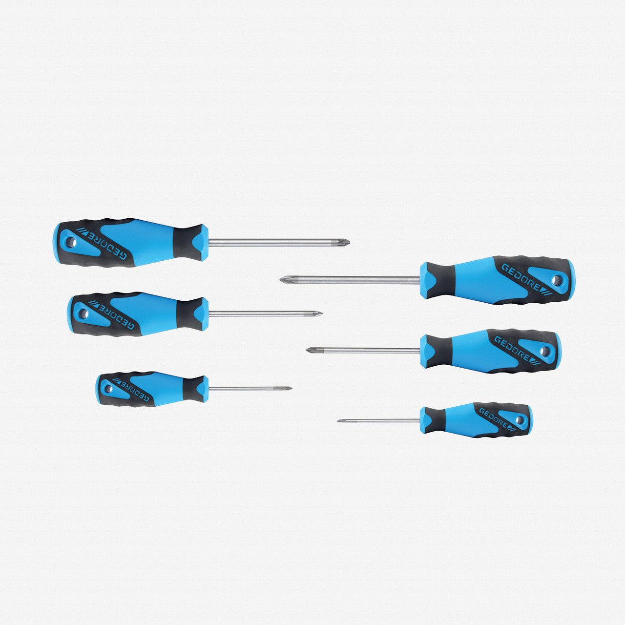Gedore 2160 PHZ - 06 3C - Screwdriver set 6 pcs PH+PZ 0 - 1 - 2 - GR2003589 - KC Tool