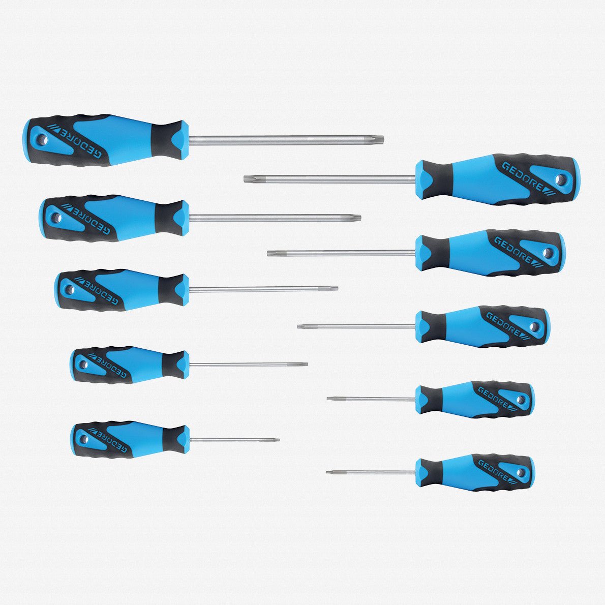 Gedore 2163 TX-010 3C-Screwdriver set 10 pcs TORX® T7-T40 - GR1482335 - KC Tool