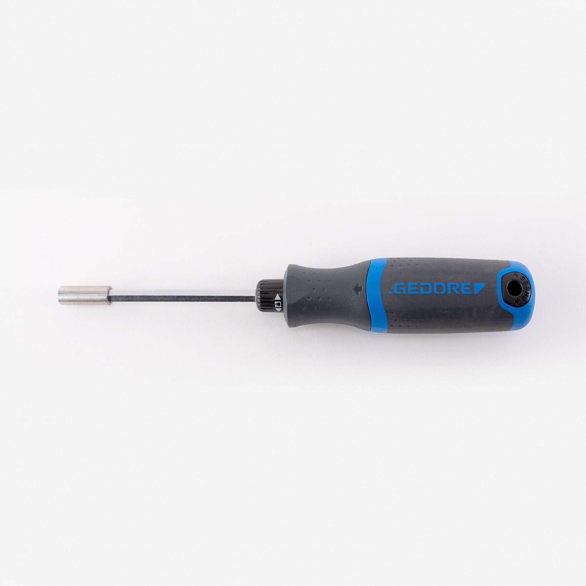 Gedore 2169 SilentGEAR Ratcheting Screwdriver with Magazine Handle, 1/4" Bit Holder - GR3031691 - KC Tool