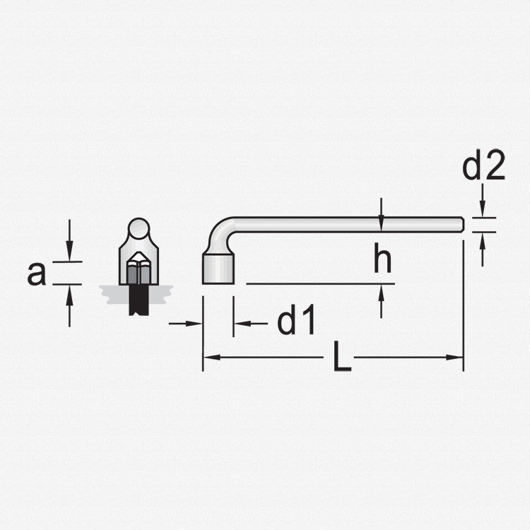Gedore 25 V 8 Socket wrench 8 mm - GR6194770 - KC Tool