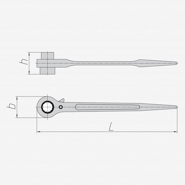 Gedore 29 24x30 Construction ratchet 24x30 mm - GR6262790 - KC Tool