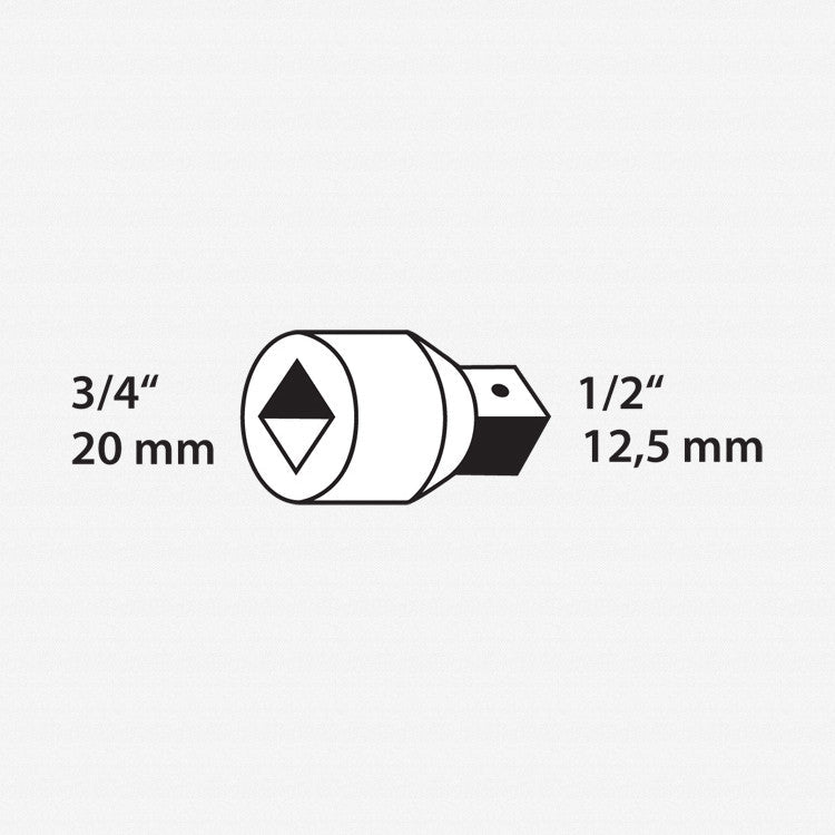 Gedore 3219 Reducer 3/4" to 1/2" - GR6278010 - KC Tool