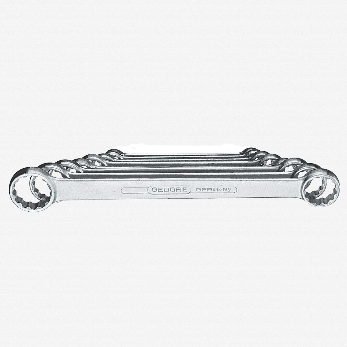 Gedore 4 - 8 Flat ring spanner set 8 pcs 6 - 22 mm - GR6061700 - KC Tool