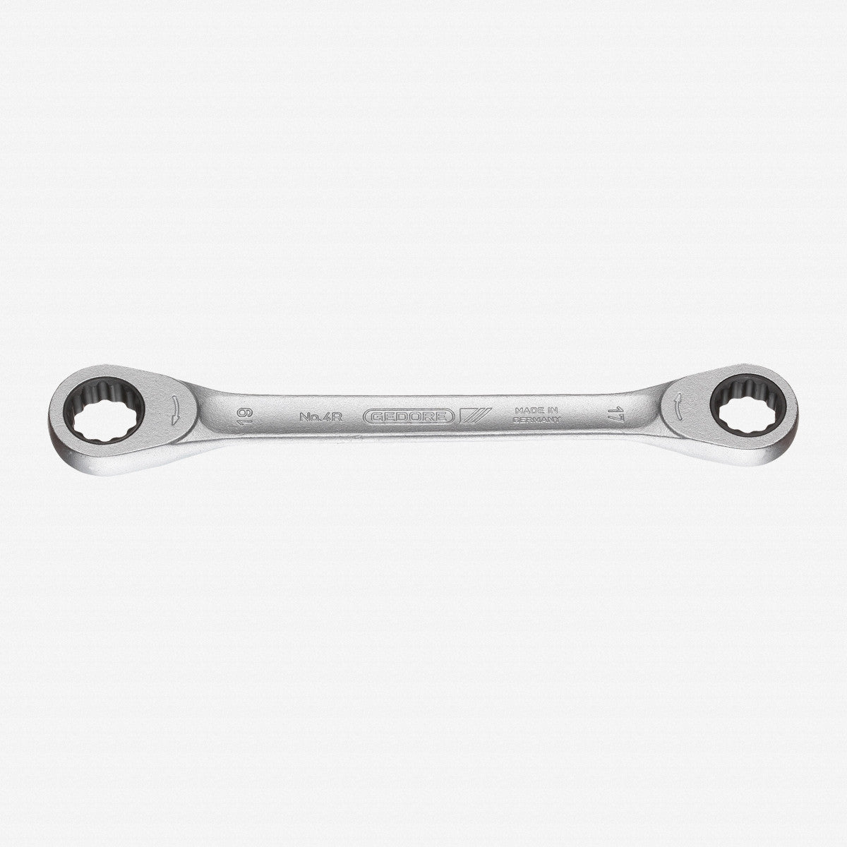 Gedore 4 R 17x19 Flat ring ratchet spanner 17x19 mm - GR2306816 - KC Tool