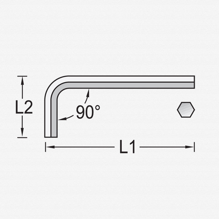 Gedore 42 0,7 Hexagon Allen key 0.7 mm - GR6342200 - KC Tool