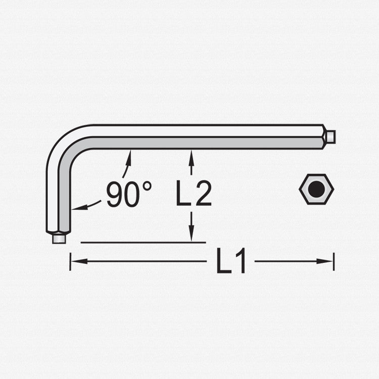 Gedore 42 Z 3 Hexagon Allen key 3 mm - GR6342980 - KC Tool
