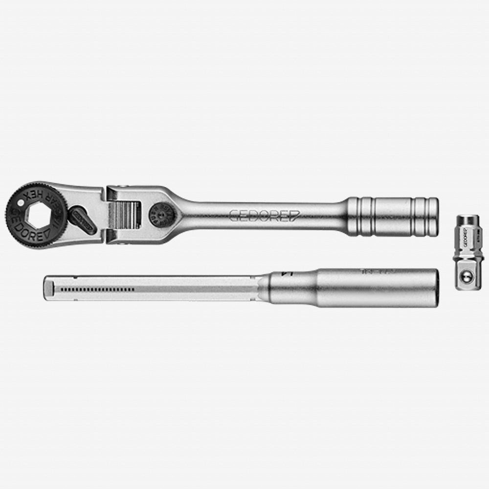 Gedore 671 M - 003 Multifunctional Bit Ratchet Set, 3 Pieces - GR3543870 - KC Tool