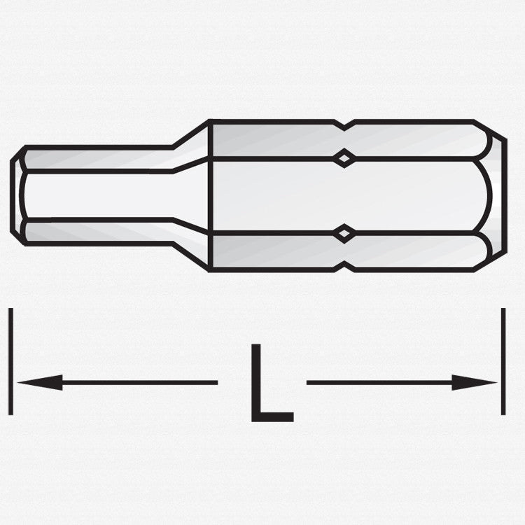 Gedore 685 2.5 S-010 Screwdriver bit 1/4" hex 2.5 mm - GR6538880 - KC Tool