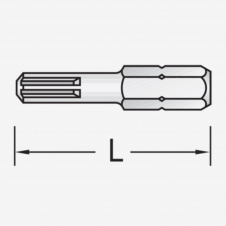 Gedore 686 4 S - 010 Screwdriver bit 1/4" RIBE M4 - GR6540510 - KC Tool