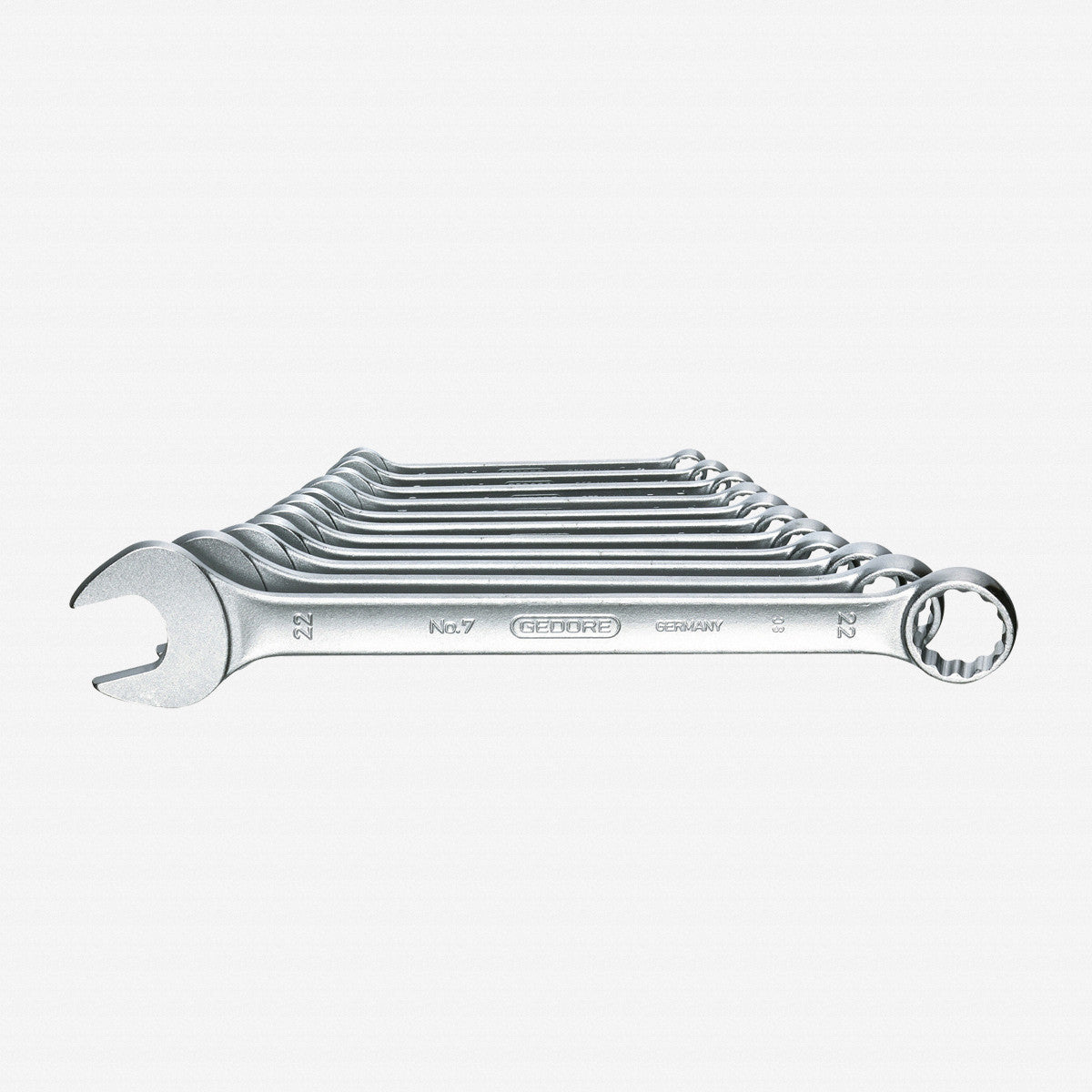 Gedore 7-011 Combination spanner set 11 pcs UD profile 8-22 mm - GR6093070 - KC Tool