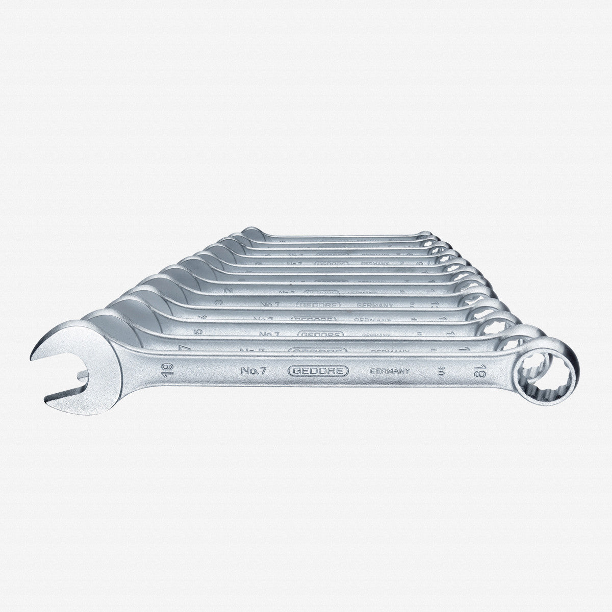 Gedore 7-0112 Combination spanner set 12 pcs UD profile 6-19 mm - GR6091530 - KC Tool