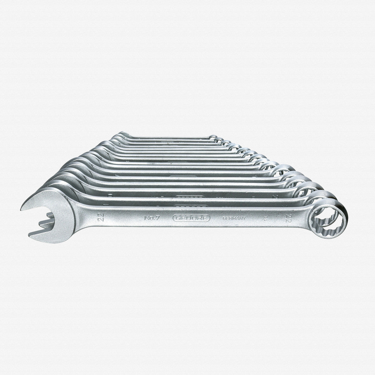 Gedore 7-017 Combination spanner set 17 pcs UD profile 6-22 mm - GR6093580 - KC Tool