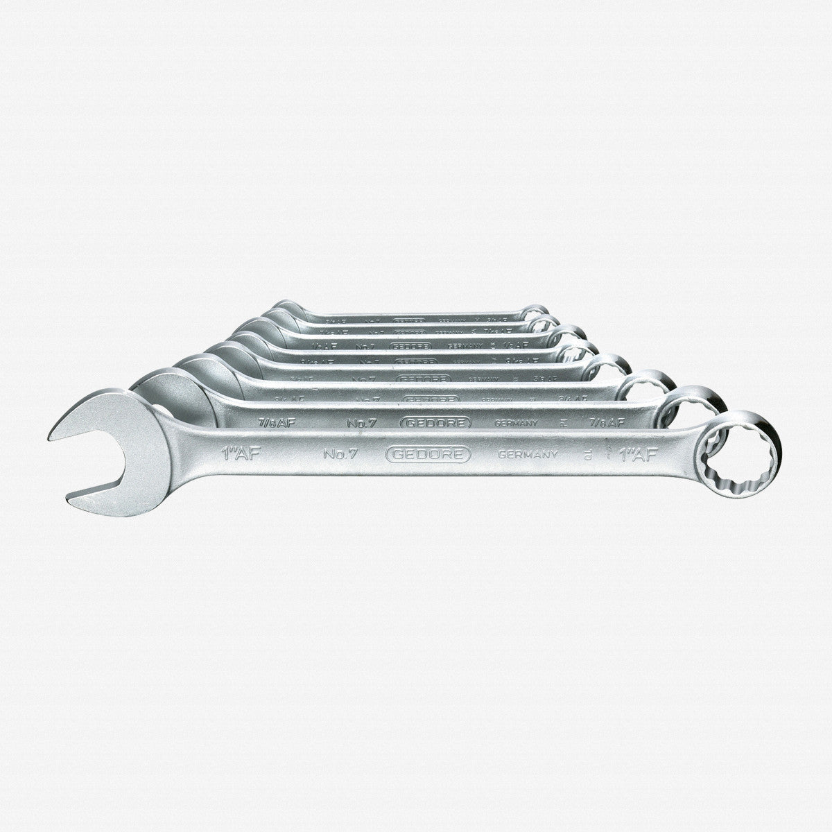 Gedore 7 - 08 A Combination spanner set 8 pcs UD profile 3/8 - 1" - GR6091450 - KC Tool