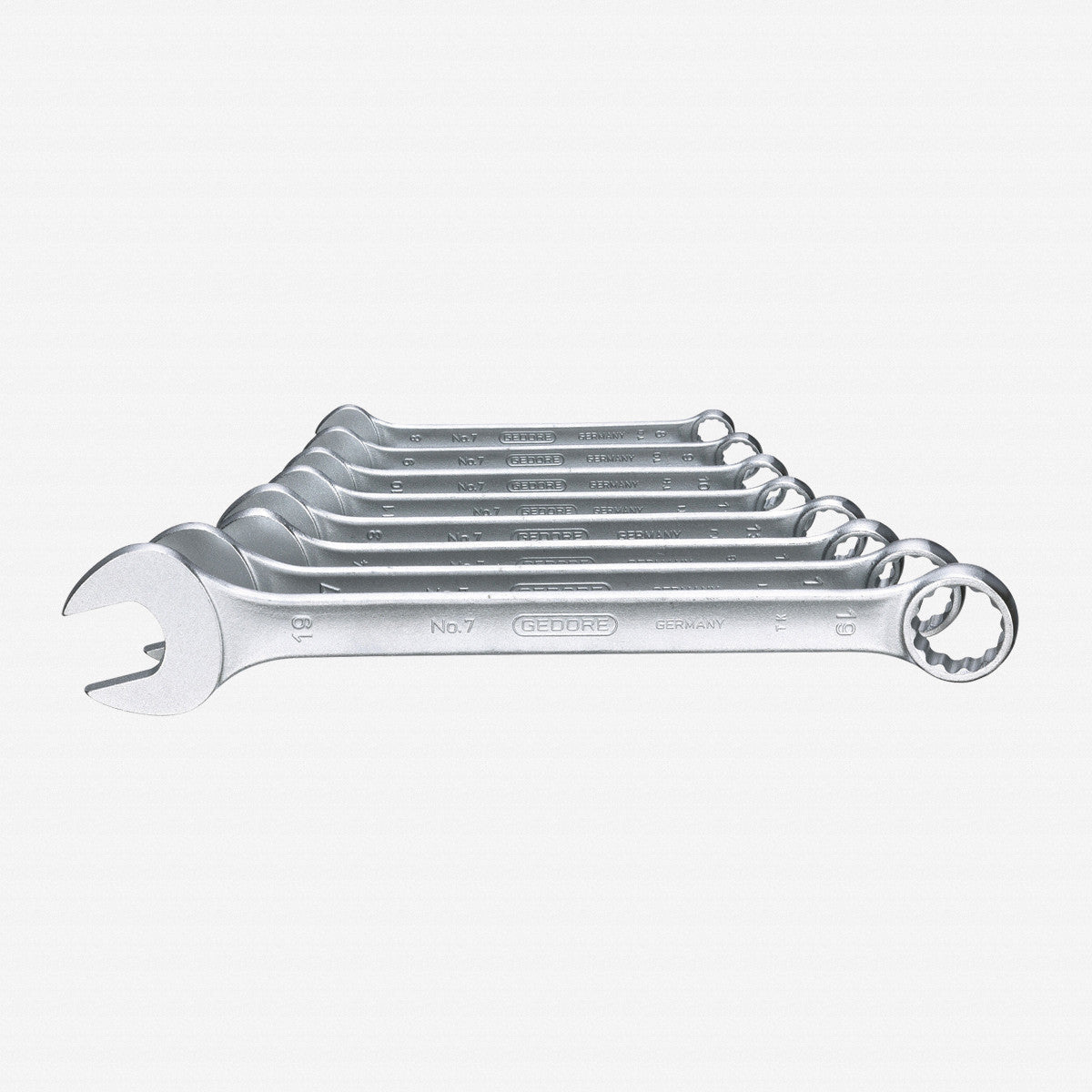 Gedore 7 - 080 Combination spanner set 8 pcs UD profile 8 - 19 mm - GR6092850 - KC Tool