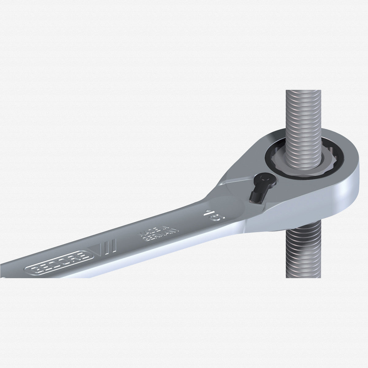 Gedore 7 UR 15 Combination ratchet spanner, reversible, 15 mm - GR2297329 - KC Tool