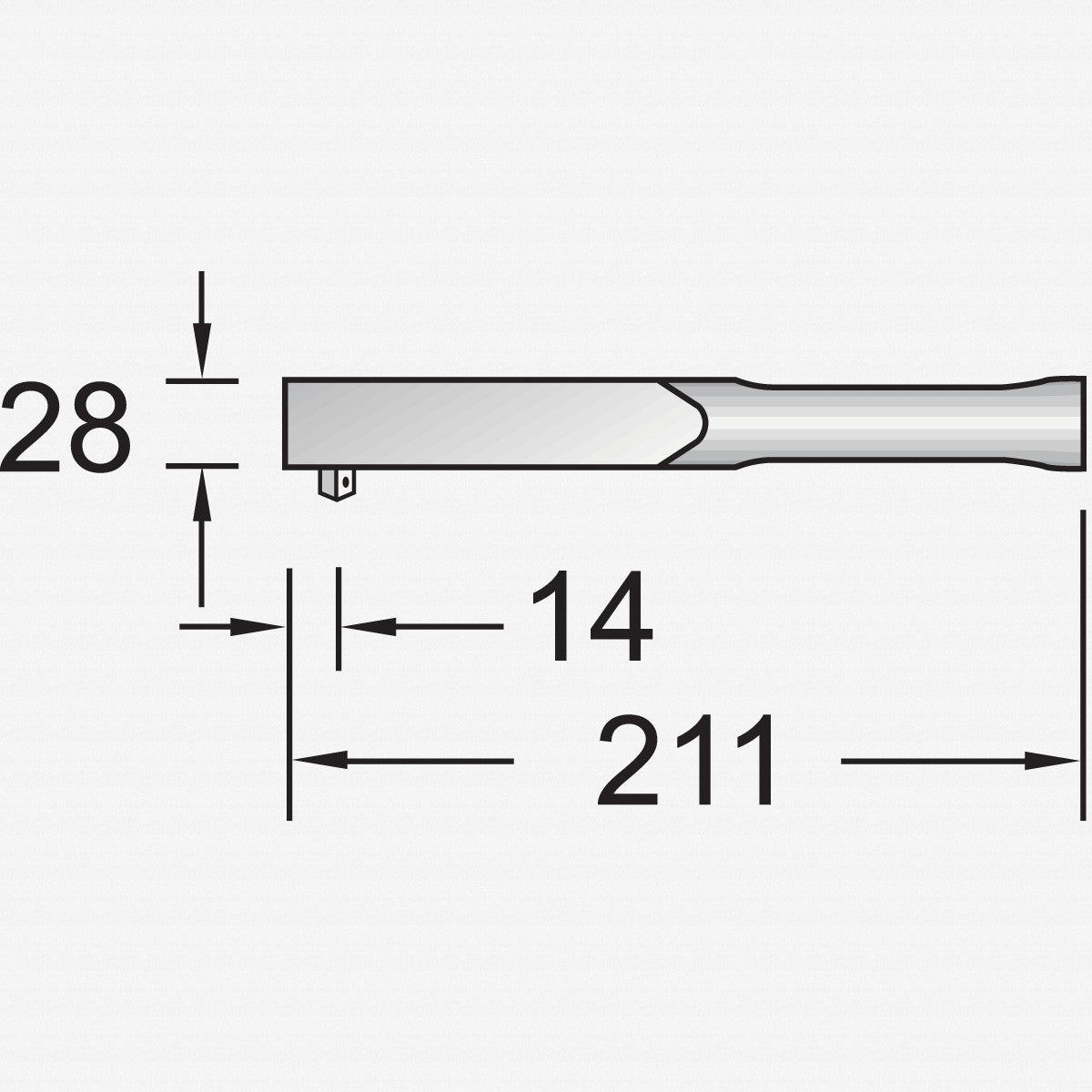 Gedore 753-11 Torque Wrench DREMOMETER MINI, 1/4" Drive, 2.5-12 Nm / 22.5-106 lbfin - GR1957694 - KC Tool