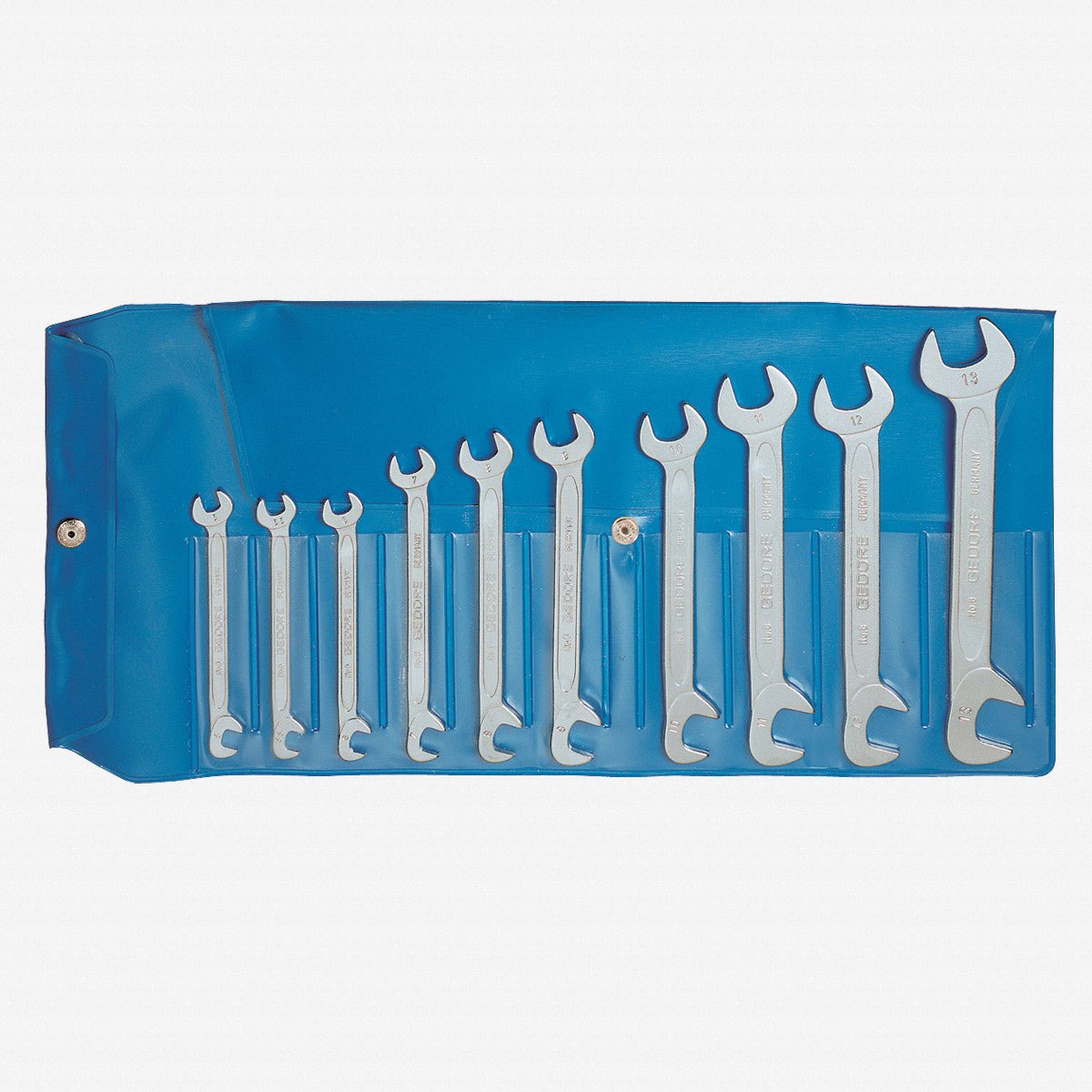 Gedore 8-0100 Double ended midget spanner set 10 pcs 5-13 mm - GR6099000 - KC Tool