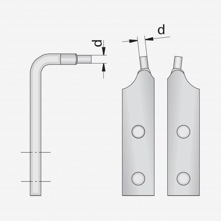 Gedore 8000 A 5 Circlip pliers for external retaining rings, 122 - 300 mm - GR6701890 - KC Tool