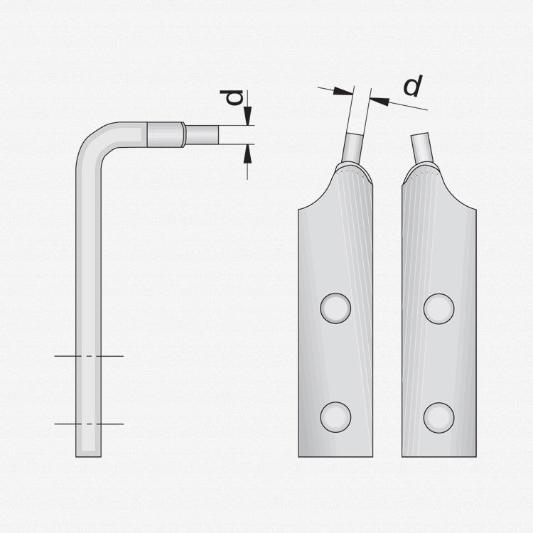 Gedore 8000 J 5 Circlip pliers for internal retaining rings, 122 - 300 mm - GR6703750 - KC Tool
