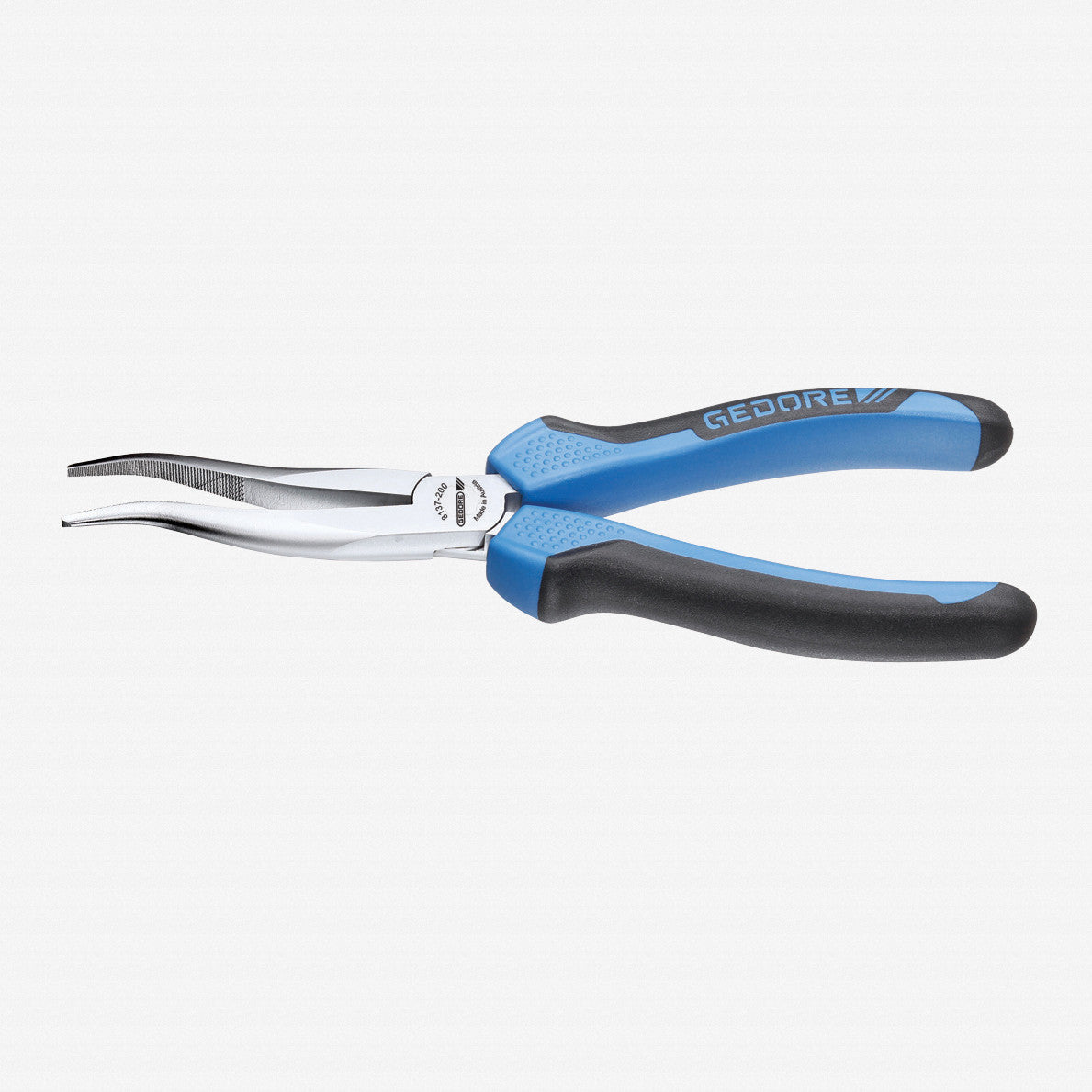 Gedore 8137 - 200 JC Mechanics pliers, without wire cutter, offset pattern 200 mm - GR6723190 - KC Tool