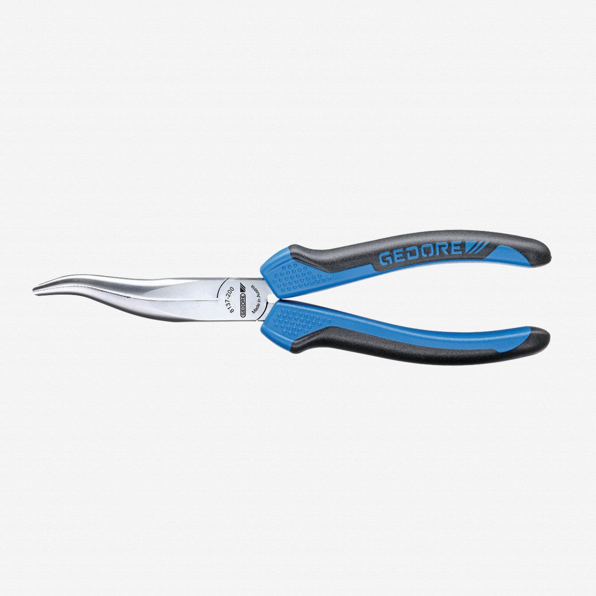 Gedore 8137 - 200 JC Mechanics pliers, without wire cutter, offset pattern 200 mm - GR6723190 - KC Tool