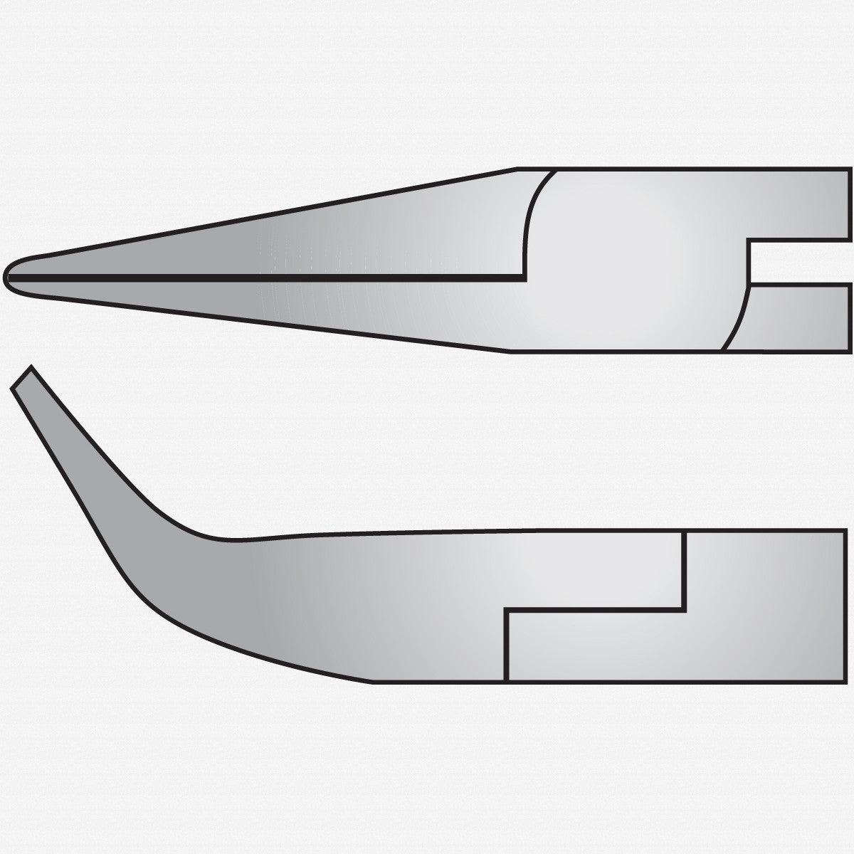 Gedore 8307 - 7 Long nose electronic pliers - GR1743597 - KC Tool