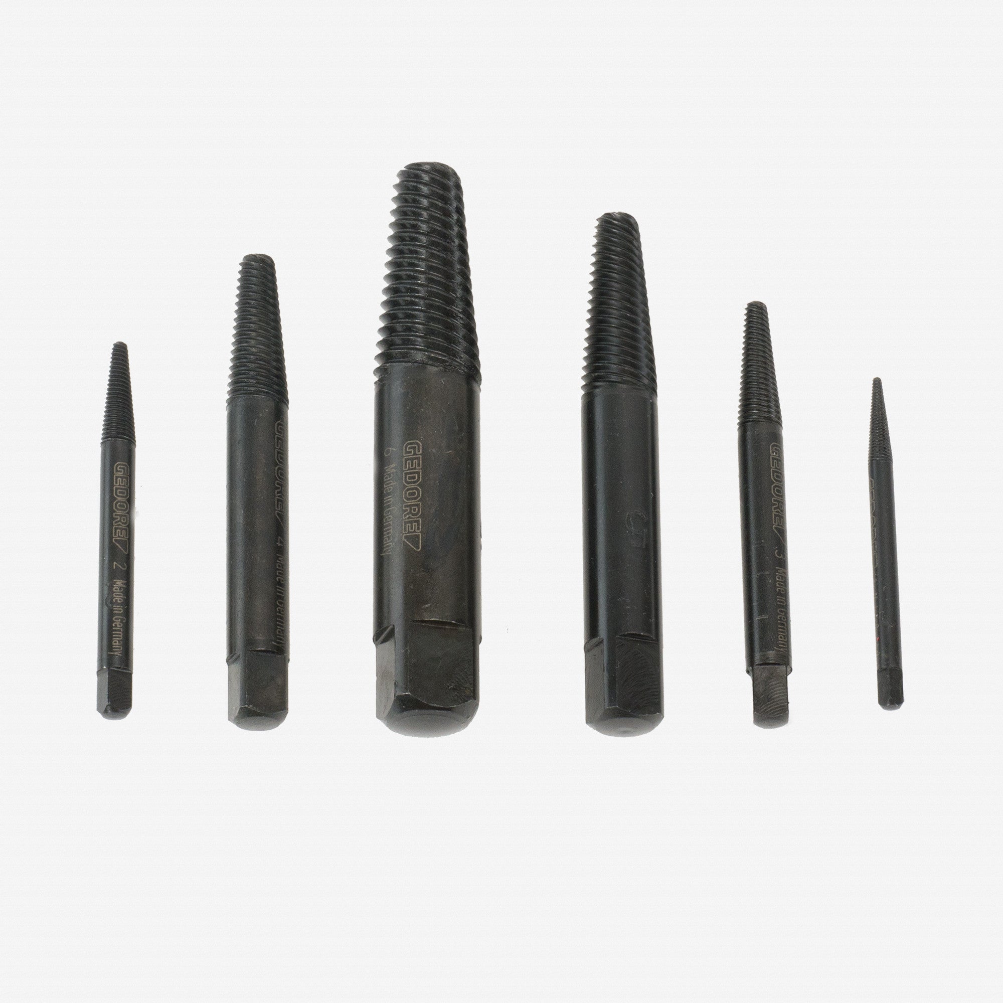 Gedore 8551-66 Bolt extractor set 6 pcs M3-M24 - GR6759700 - KC Tool