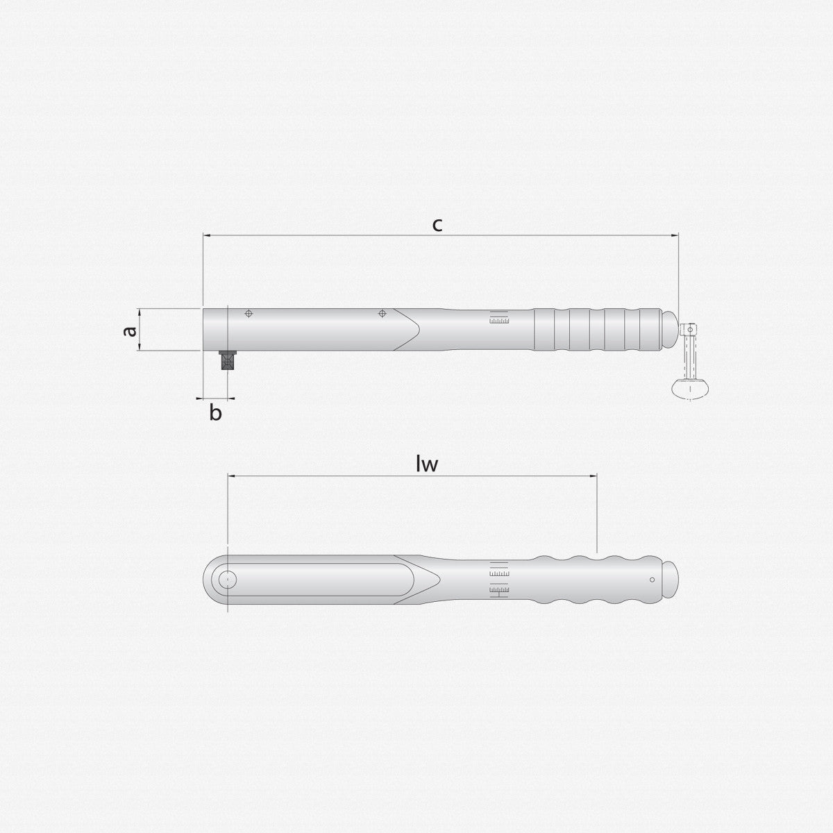 Gedore 8560 - 01 Torque wrench DREMOMETER A 3/8" 8 - 40 Nm - GR7682000 - KC Tool