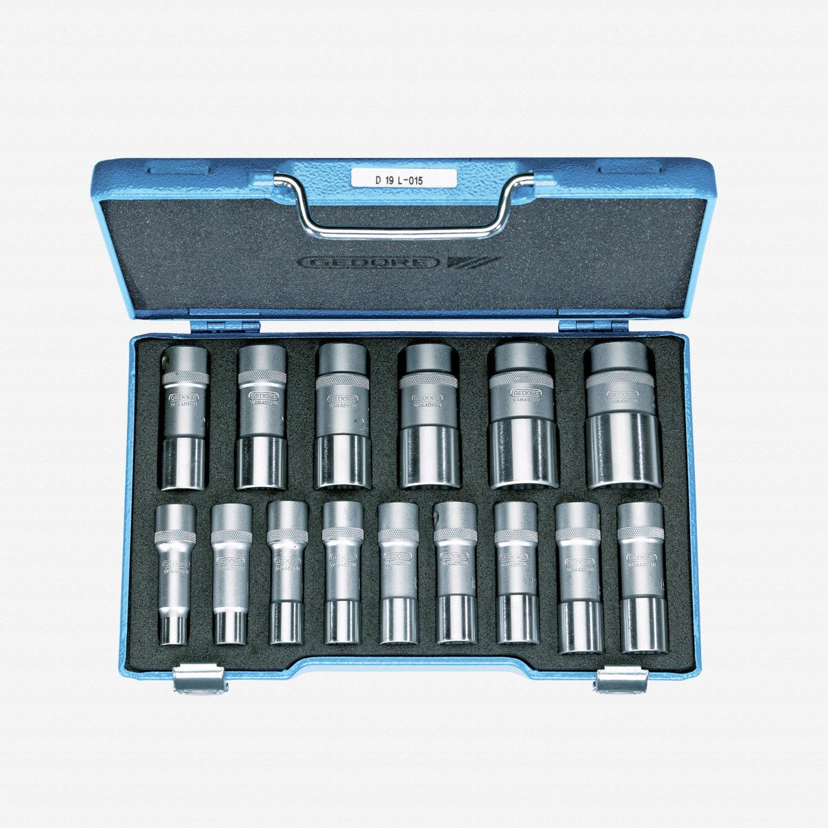 Gedore D 19 L-015 Socket set 1/2" 15 pcs UD 10-32 mm - GR2190214 - KC Tool