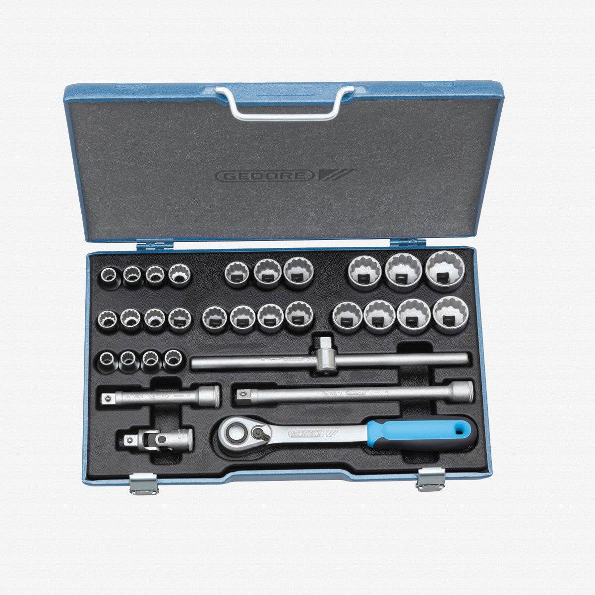 Gedore D 19 XMAU - 20 Socket set 1/2" 31 pcs - GR2546043 - KC Tool