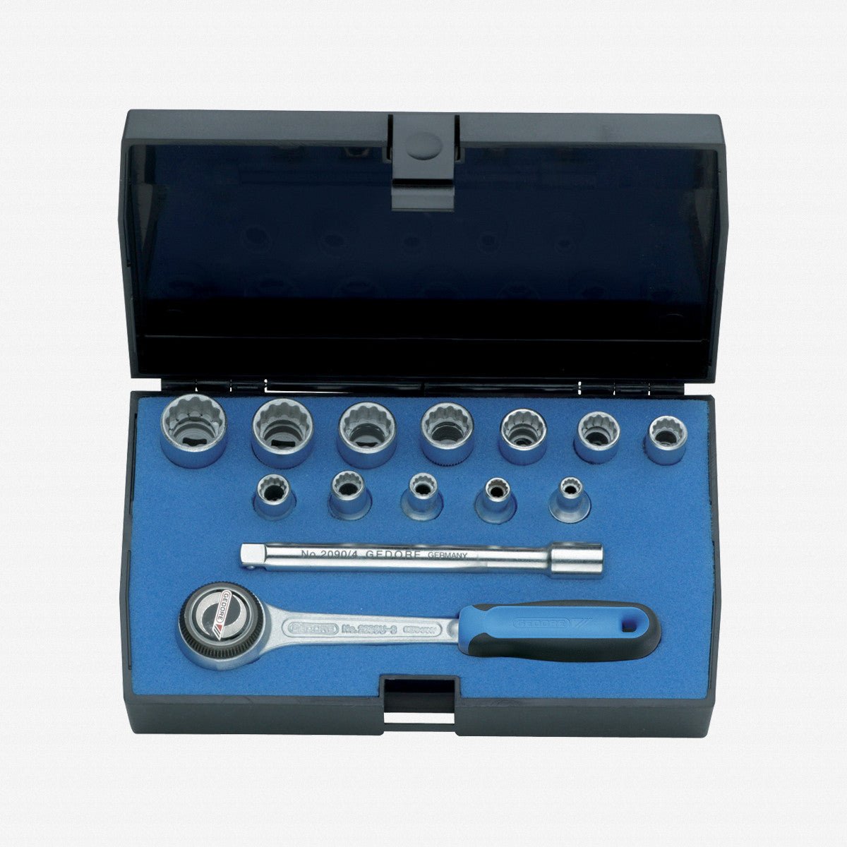 Gedore D 20 DMU-3 Socket set 1/4" 13 pcs UD 4-13 mm - GR1815598 - KC Tool