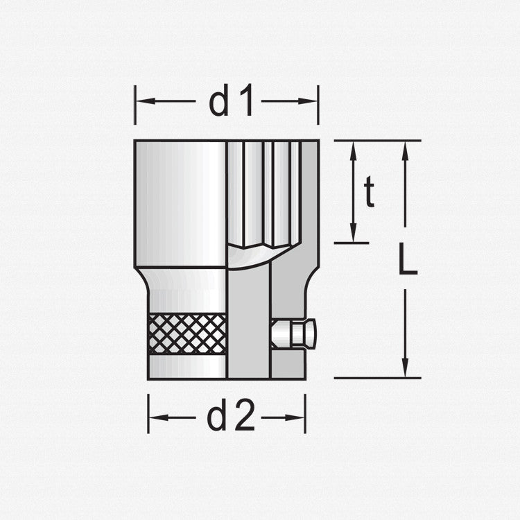 Gedore D 21 36 Socket 1" 36 mm - GR6174900 - KC Tool