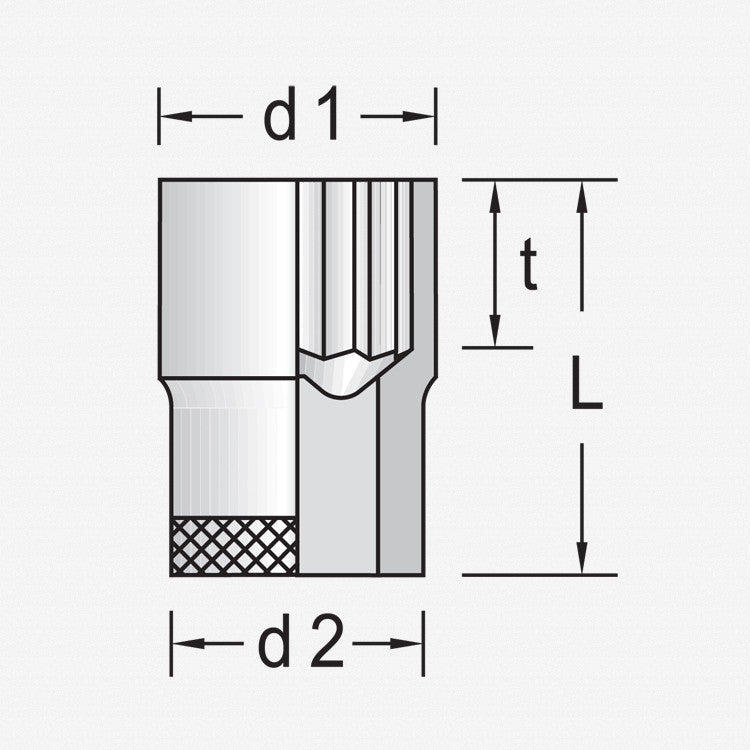 Gedore D 30 10 Socket 3/8" 10 mm - GR6229230 - KC Tool