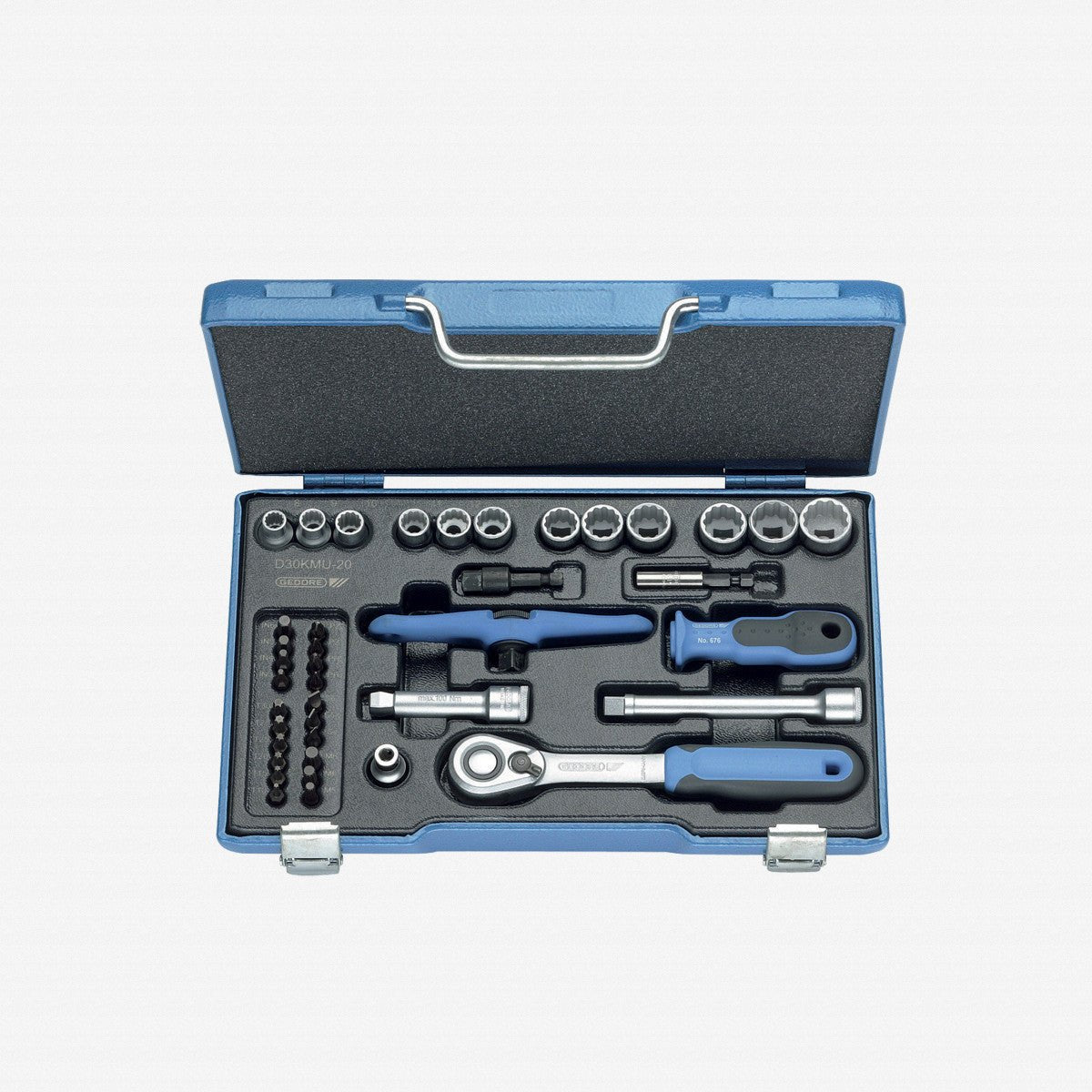 Gedore D 30 KMU - 20 Socket set 3/8" 40 pcs hex IN - IS - PH - PZ - TX - XZN - GR1973347 - KC Tool