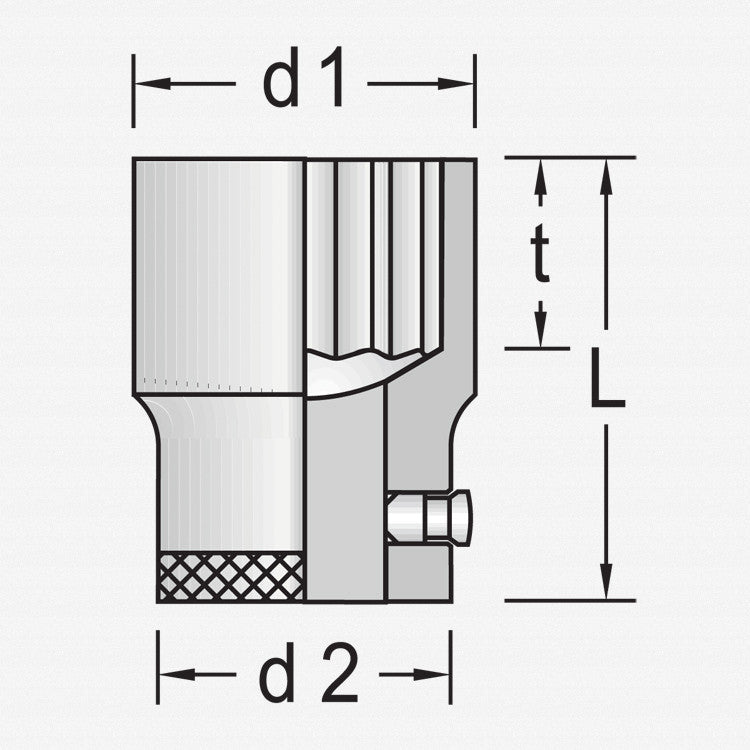 Gedore D 32 1.1/16AF Socket 3/4" 1.1/16" - GR6274370 - KC Tool