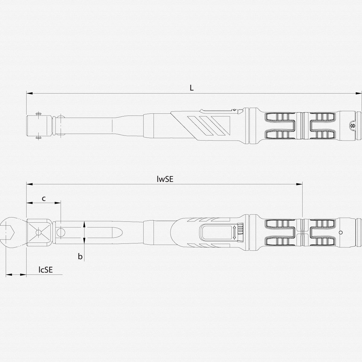 Gedore DMSE 200 Torque wrench DREMASTER SE 14x18, 40 - 200 Nm - GR2641461 - KC Tool